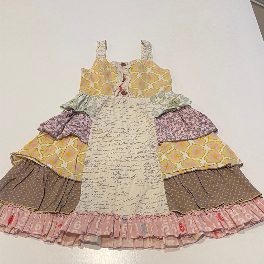 Mustard Pie Yellow and Pink Layered Dress
